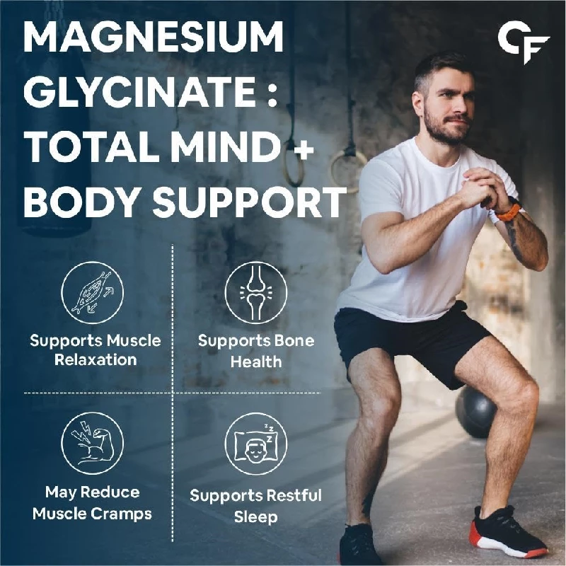 Carbamide Forte Chelated Magnesium Glycinate 2000mg Per Serving Supplement, 50 g-5.webp